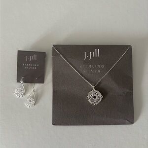 J. Jill Sterling Silver Necklace and Earring Set